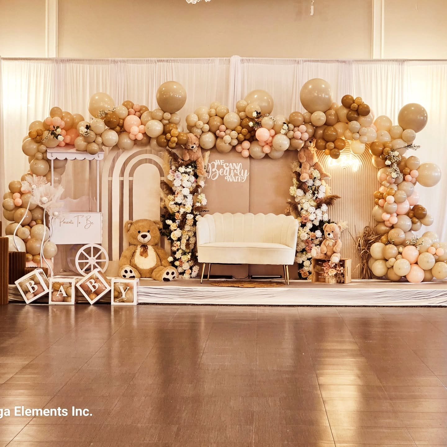 Boho theme baby shower balloon decor in Toronto by Mega Elements